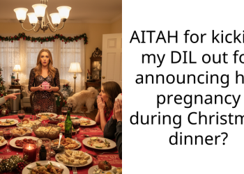 AITAH for kicking my DIL out for announcing her pregnancy during Christmas dinner?