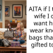 AITA if I tell my wife I don’t want her to wear knockoff bags that were gifted to her?