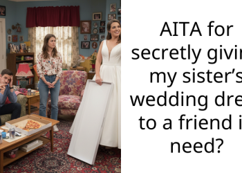 AITA for secretly giving my sister’s wedding dress to a friend in need?
