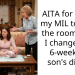 AITA for telling my MIL to leave the room while I changed my 6-week-old son’s diaper