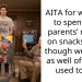AITA for wanting to spend my parents’ money on snacks, even though we’re not as well off as we used to be?