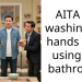 AITA for washing my hands after using the bathroom?