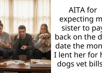 AITA for expecting my sister to pay back on the due date the money I lent her for her dogs vet bills.