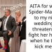AITA for wearing Spider-Man socks to my niece’s wedding and threatening to fight her husband when he tried to kick me out?