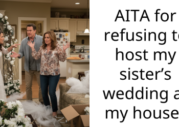 AITA for refusing to host my sister’s wedding at my house?