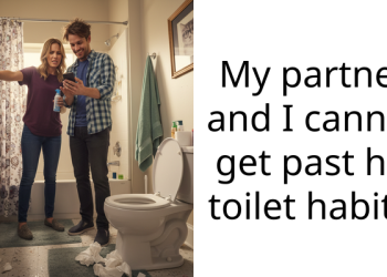 My partner and I cannot get past his toilet habits