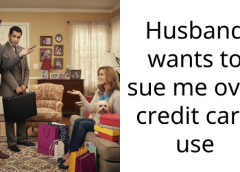 Husband wants to sue me over credit card use