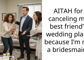 AITAH for canceling my best friend’s wedding plans because I’m not a bridesmaid?