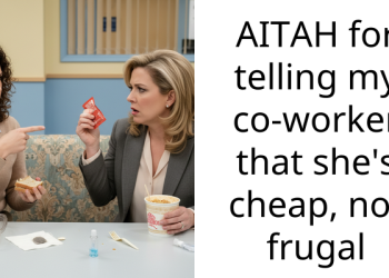 AITAH for telling my co-worker that she’s cheap, not frugal