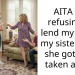 AITA for refusing to lend my car to my sister after she got hers taken away?