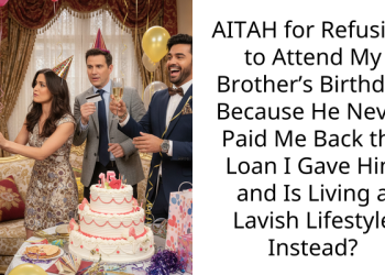 AITAH for Refusing to Attend My Brother’s Birthday Because He Never Paid Me Back the Loan I Gave Him and Is Living a Lavish Lifestyle Instead?