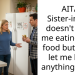 AITA Sister-in-law doesn’t want me eating their food but won’t let me keep anything there.
