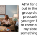 AITA for coming out in the family group chat, and pressuring my younger brother to come out after my sister said something awful?