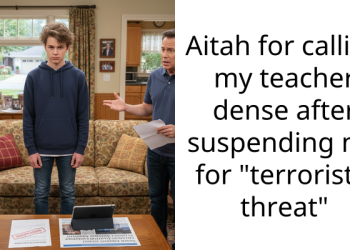 Aitah for calling my teacher dense after suspending me for “te****istic threat”