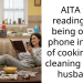 AITA for reading and being on my phone instead of cooking and cleaning for my husband?