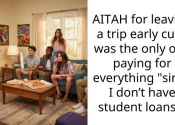 AITAH for leaving a trip early cuz I was the only one paying for everything “since I don’t have student loans”?