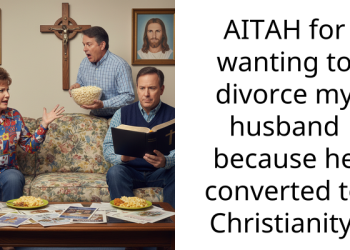 AITAH for wanting to divorce my husband because he converted to Christianity