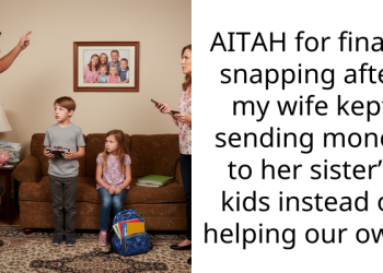 AITAH for finally snapping after my wife kept sending money to her sister’s kids instead of helping our own?