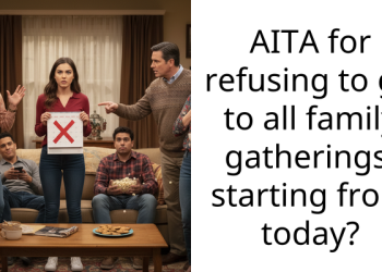 AITA for refusing to go to all family gatherings, starting from today?