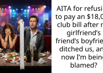 AITA for refusing to pay an $18,000 club bill after my girlfriend’s friend’s boyfriend ditched us, and now I’m being blamed?