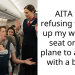 AITA for refusing to give up my window seat on the plane to a mom with a baby?