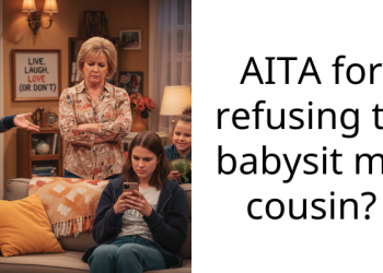 AITA for refusing to babysit my cousin?