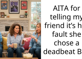 AITA for telling my friend it’s her fault she chose a deadbeat BD?