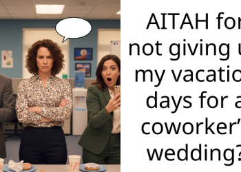 AITAH for not giving up my vacation days for a coworker’s wedding?