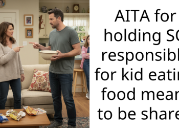 AITA for holding SO responsible for kid eating food meant to be shared