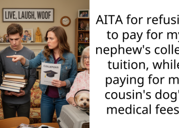 AITA for refusing to pay for my nephew’s college tuition, while paying for my cousin’s dog’s medical fees?