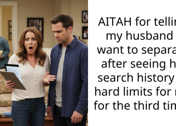 AITAH for telling my husband I want to separate after seeing his search history of hard limits for me for the third time?