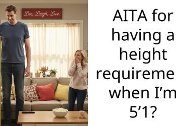 AITA for having a height requirement when I’m 5’1?