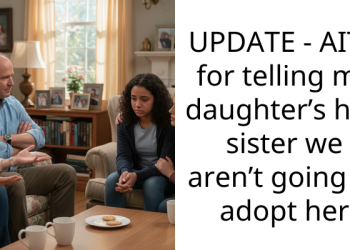 UPDATE – AITA for telling my daughter’s half sister we aren’t going to adopt her
