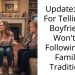 Update: AITA For Telling My Boyfriend I Won’t Be Following His Families Traditions?