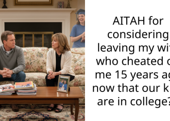 AITAH for considering leaving my wife who cheated on me 15 years ago now that our kids are in college?