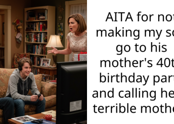 AITA for not making my son go to his mother’s 40th birthday party and calling her a terrible mother?