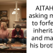 AITAH for asking my son to forfeit his inheritance and manage his brothers?