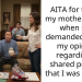 AITA for telling my mother to pay when she demanded I keep my opinion regarding a shared present that I was making