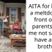 AITA for having a meltdown in front of my parents over me not saying I have a half brother?