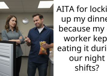 AITA for locking up my dinner because my co worker kept eating it during our night shifts?