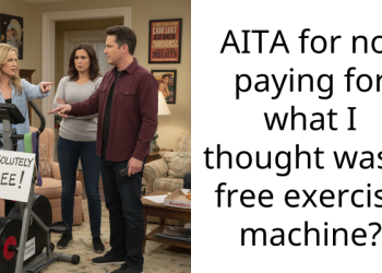 AITA for not paying for what I thought was a free exercise machine?