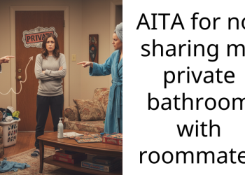 AITA for not sharing my private bathroom with roommates