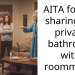 AITA for not sharing my private bathroom with roommates