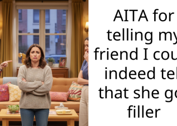 AITA for telling my friend I could indeed tell that she got filler