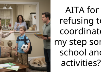 AITA for refusing to coordinate my step son’s school and activities?