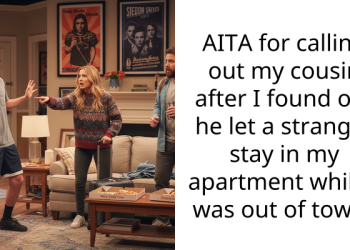AITA for calling out my cousin after I found out he let a stranger stay in my apartment while I was out of town?