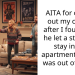 AITA for calling out my cousin after I found out he let a stranger stay in my apartment while I was out of town?
