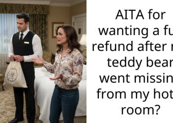 AITA for wanting a full refund after my teddy bear went missing from my hotel room?