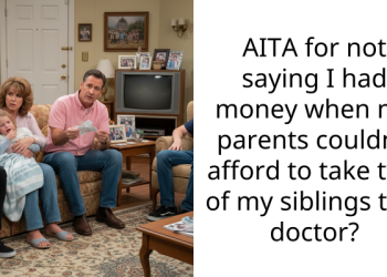 AITA for not saying I had money when my parents couldn’t afford to take two of my siblings to a doctor?