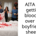 AITA for getting blood all over my boyfriend’s sheets?